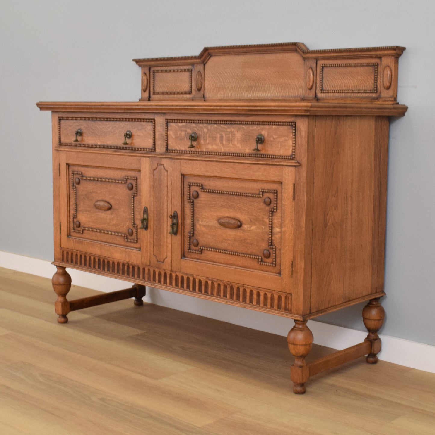 Carved Oak Sideboard