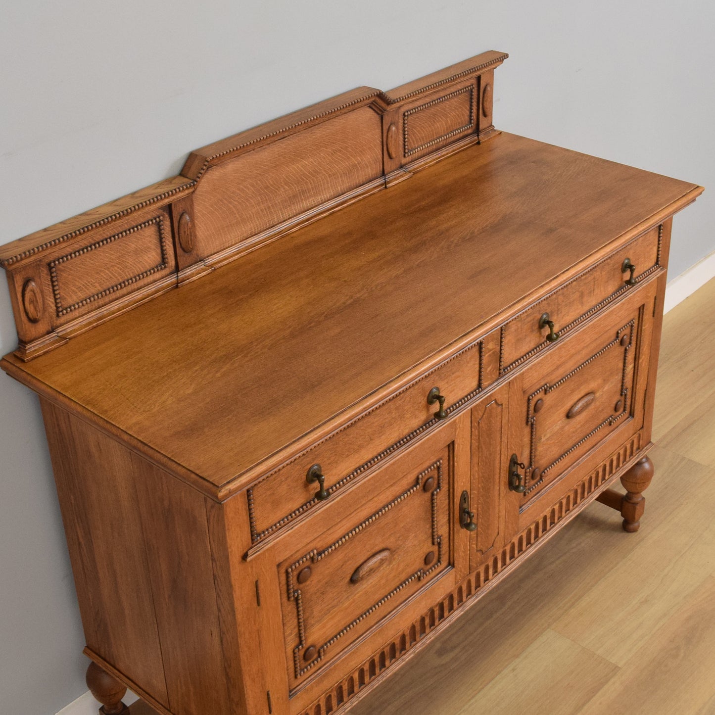 Carved Oak Sideboard