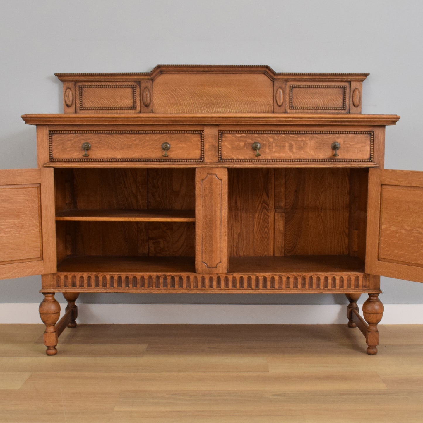 Carved Oak Sideboard