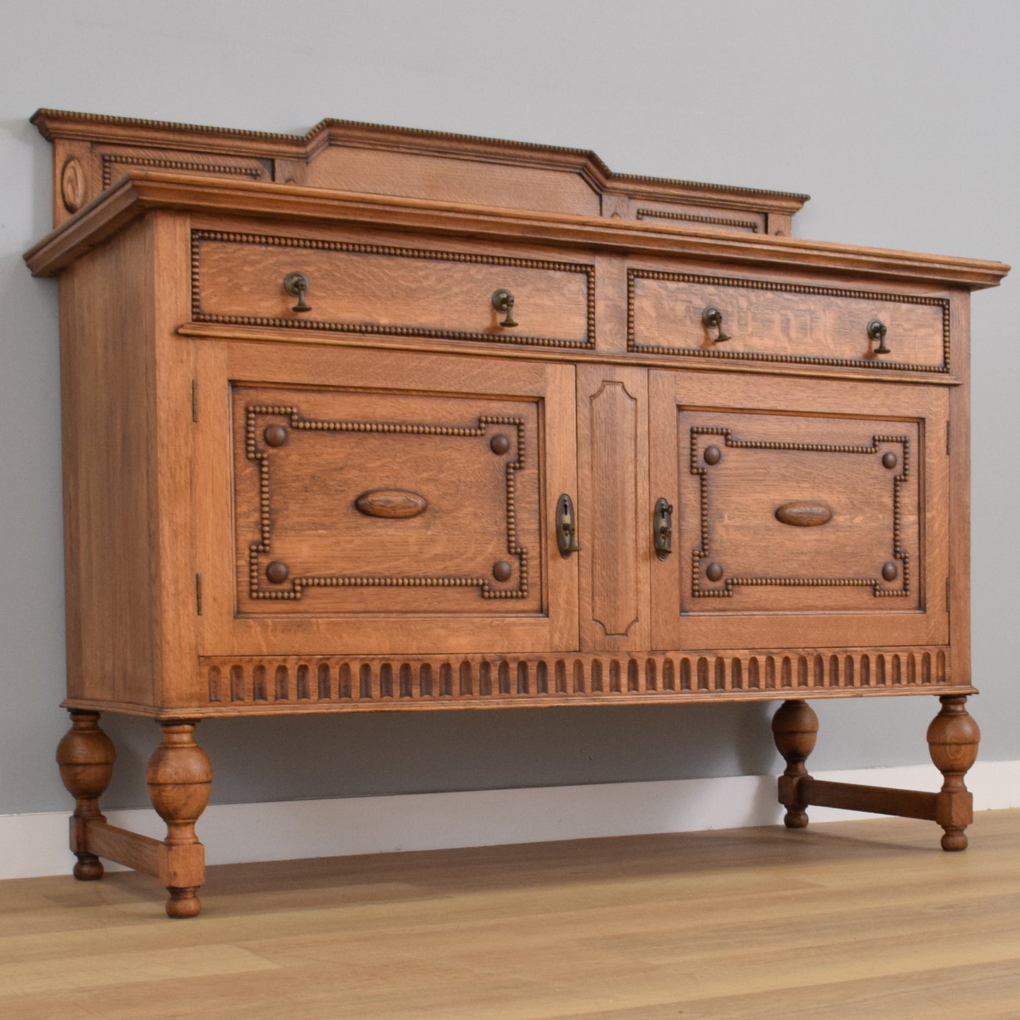 Carved Oak Sideboard