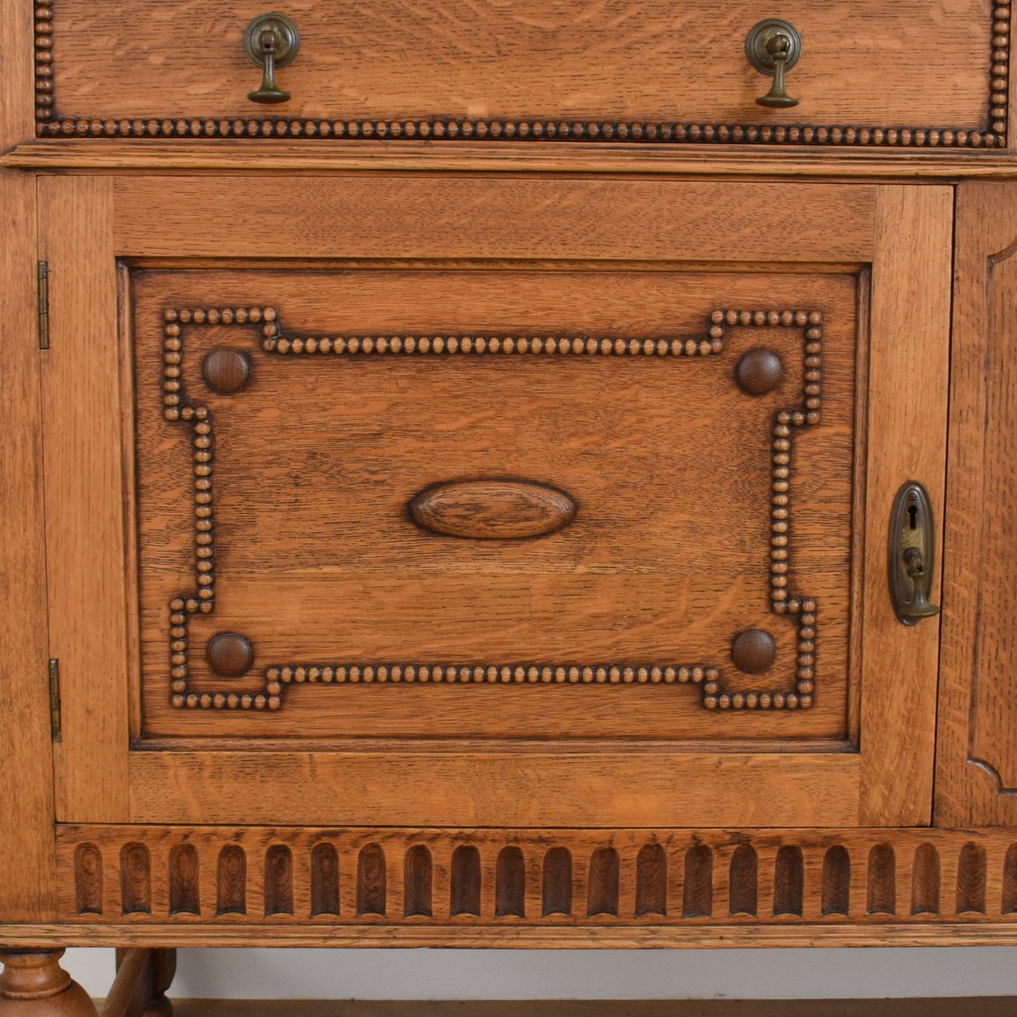 Carved Oak Sideboard