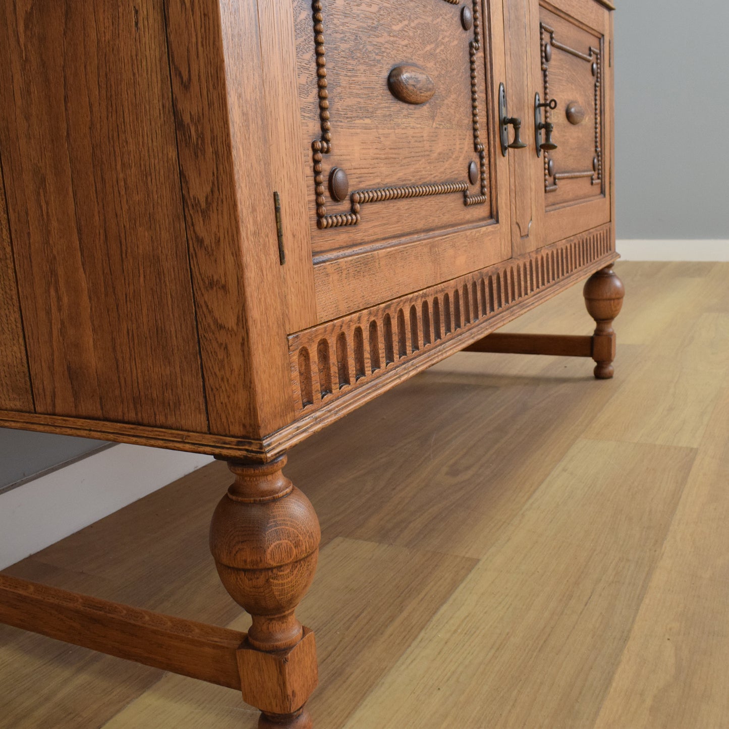 Carved Oak Sideboard