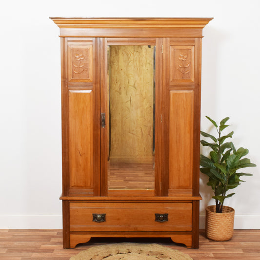 Mirrored Mahogany Hallrobe