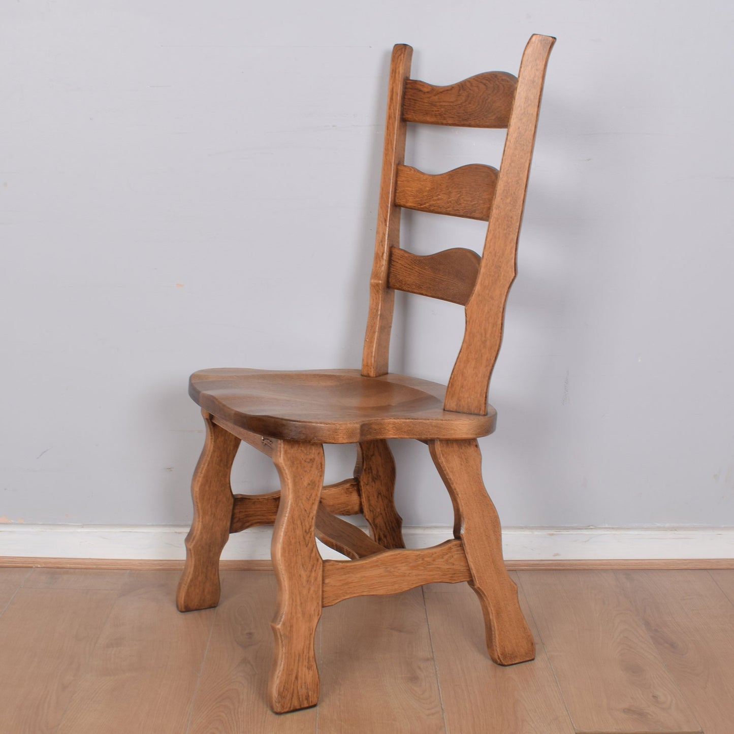 Oak Octagonal Dining Table with Four Chairs