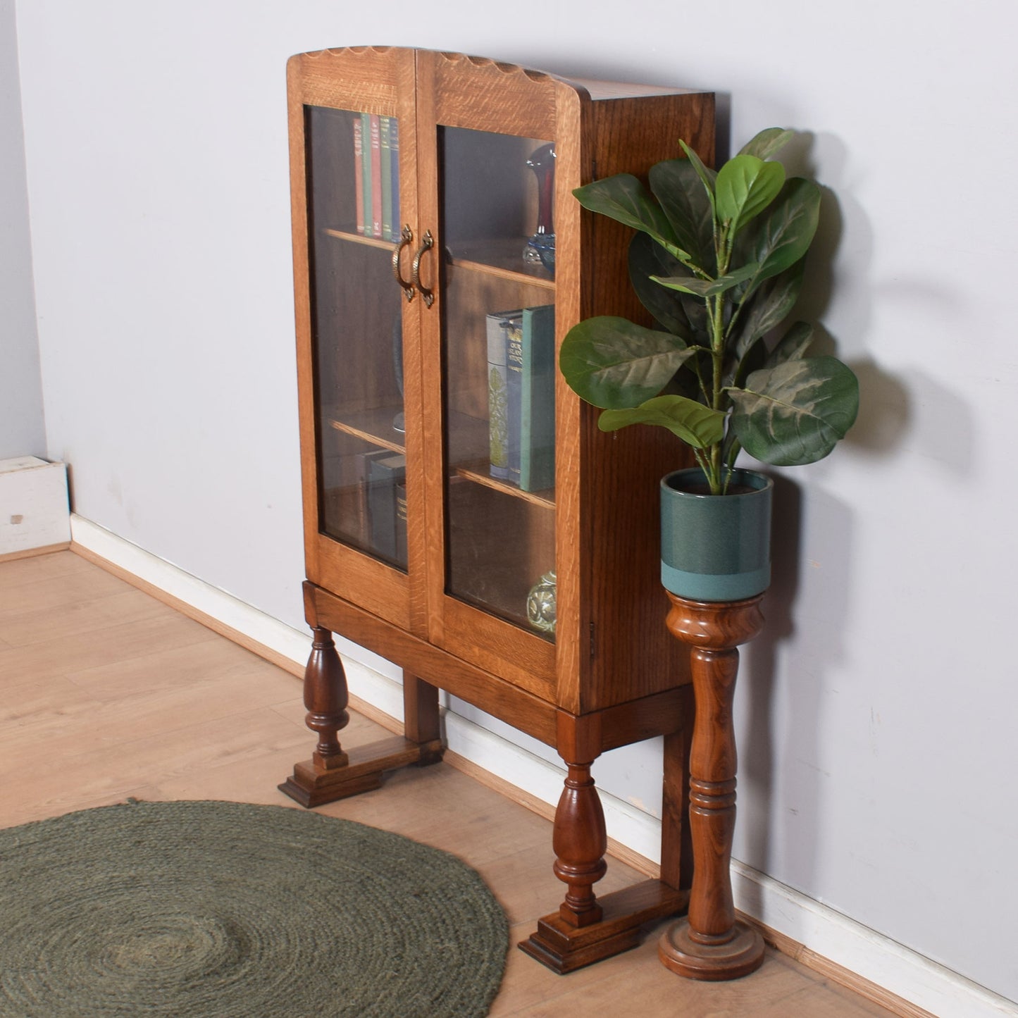 Art-Deco Glazed Bookcase