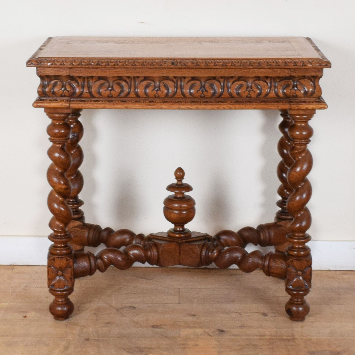 Carved Oak Console Table