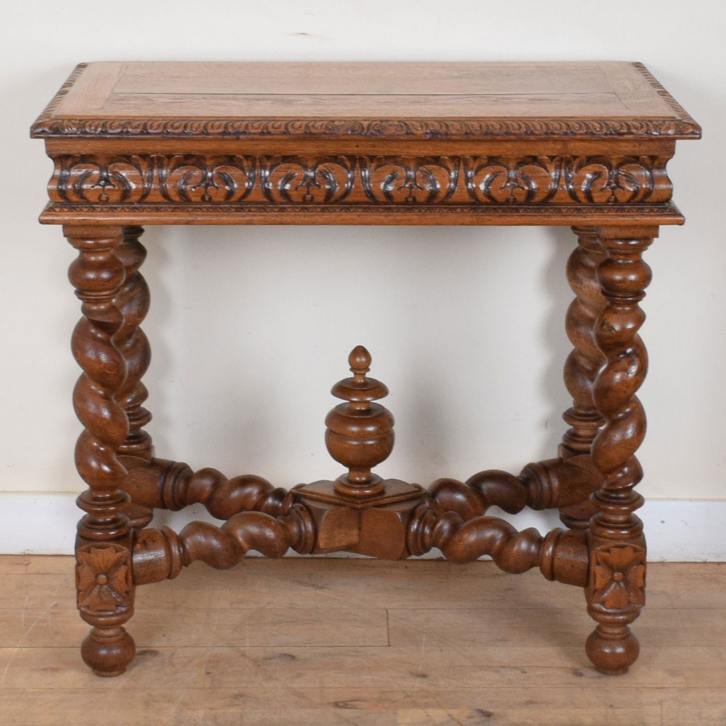 Carved Oak Console Table