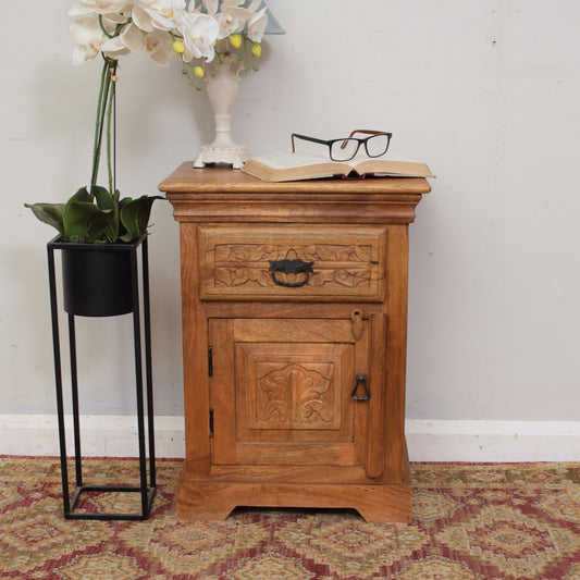 Carved Mango Bedside