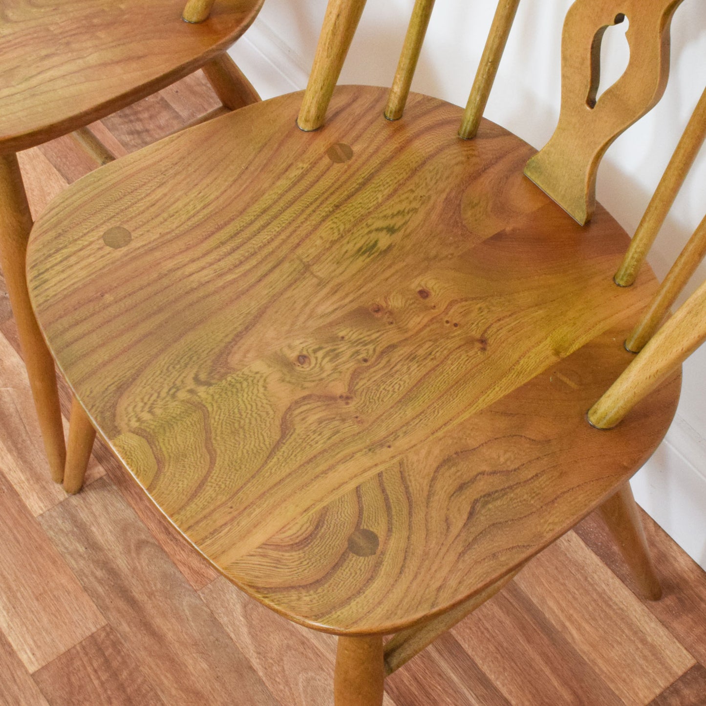 Ercol table and 6 chairs