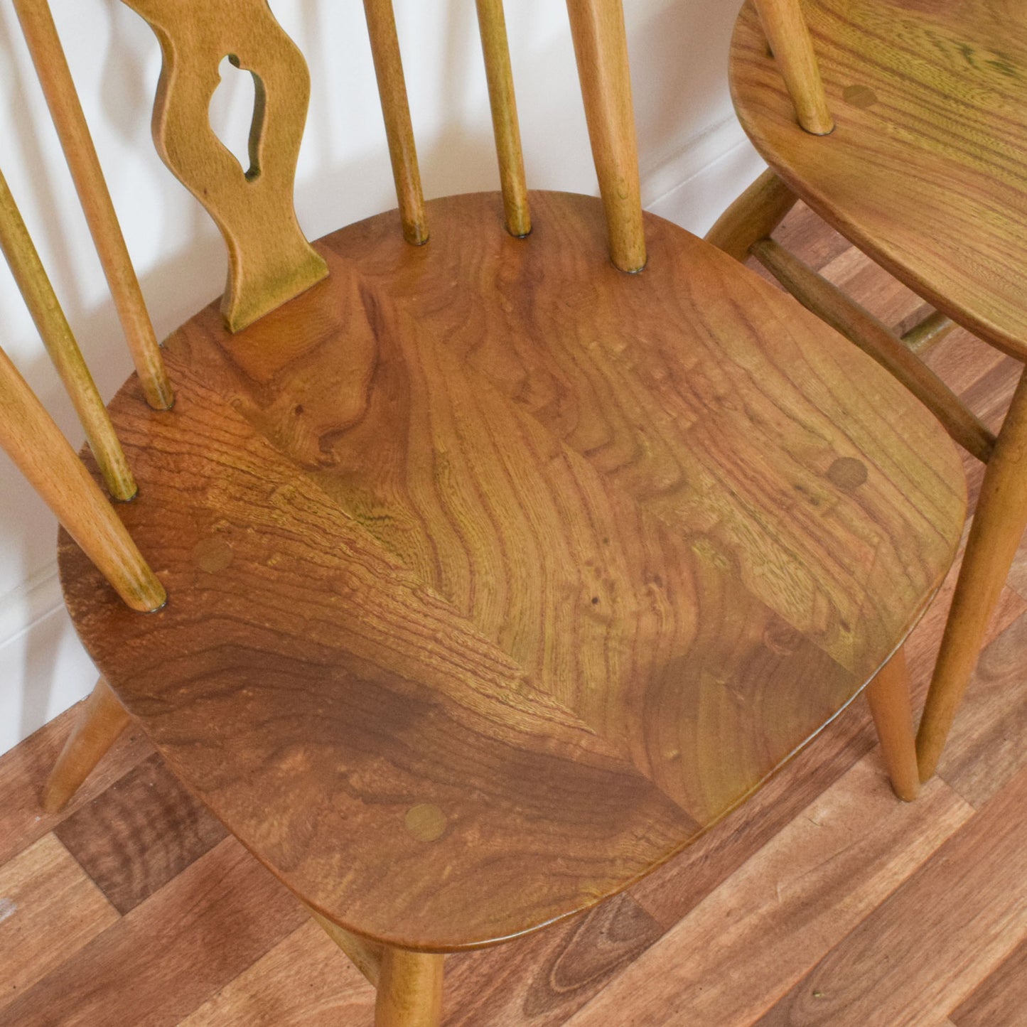 Ercol table and 6 chairs
