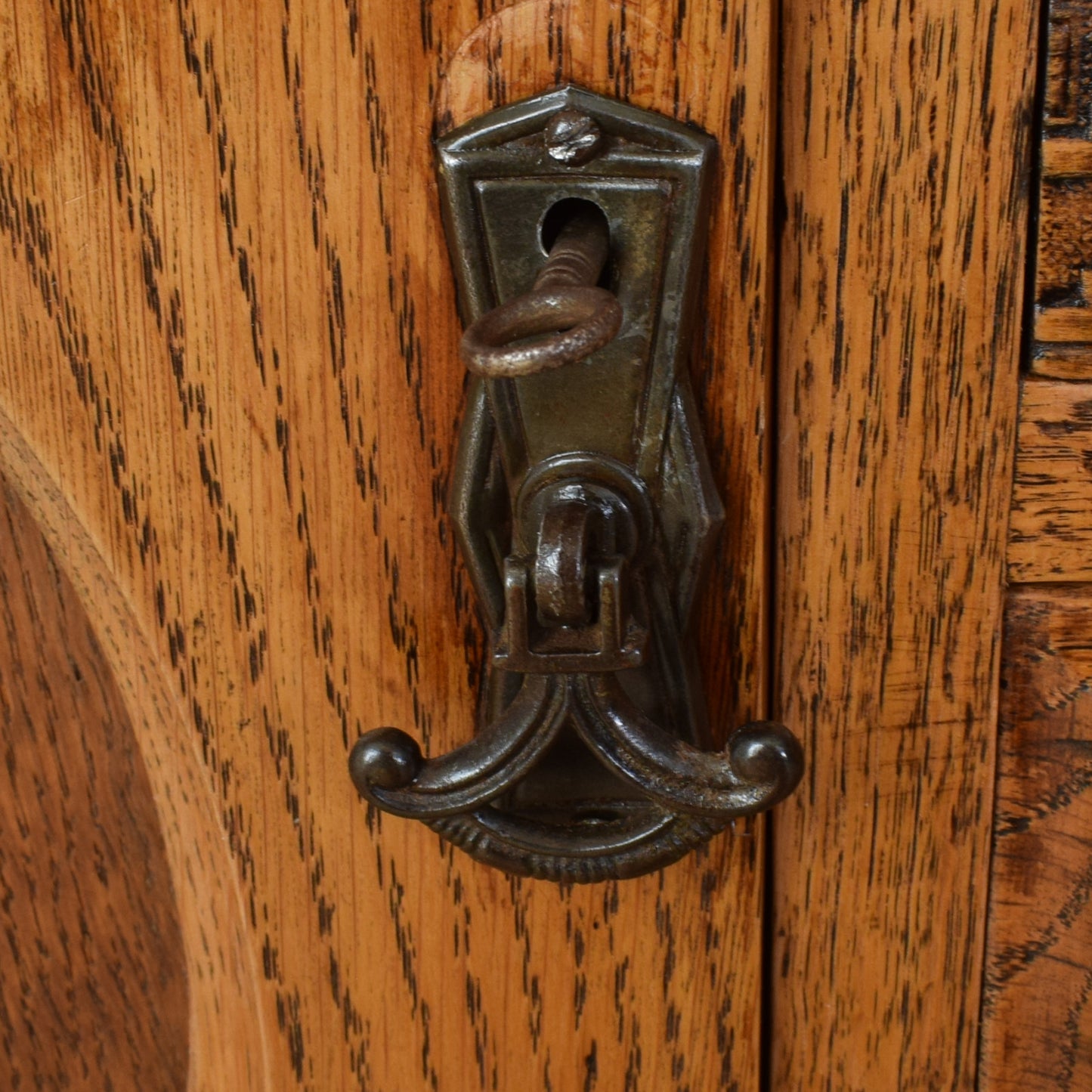 Oak Mirrored Sideboard