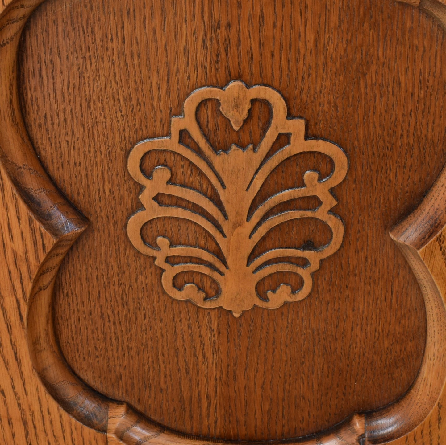 Oak Mirrored Sideboard