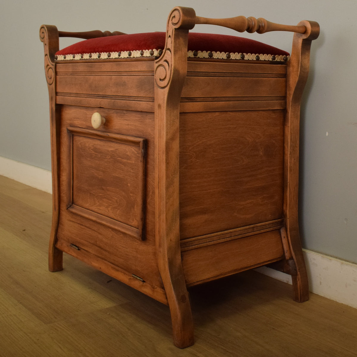 Restored Oak Piano Stool