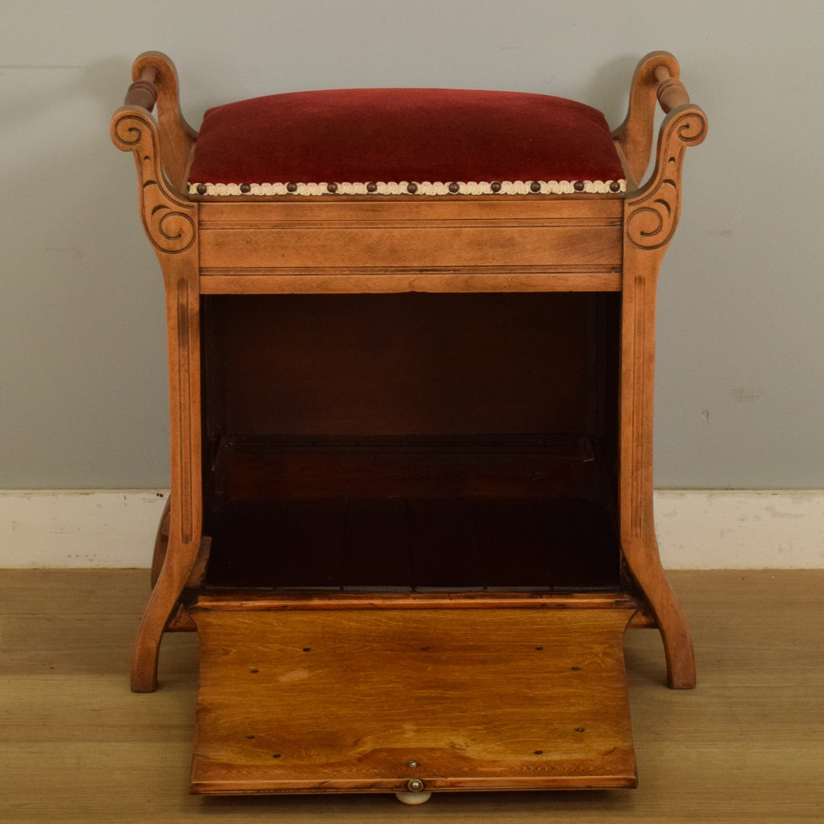Restored Oak Piano Stool