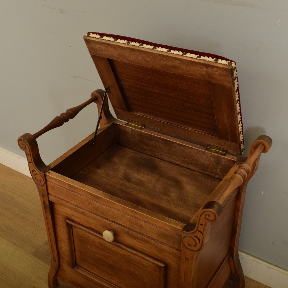 Restored Oak Piano Stool