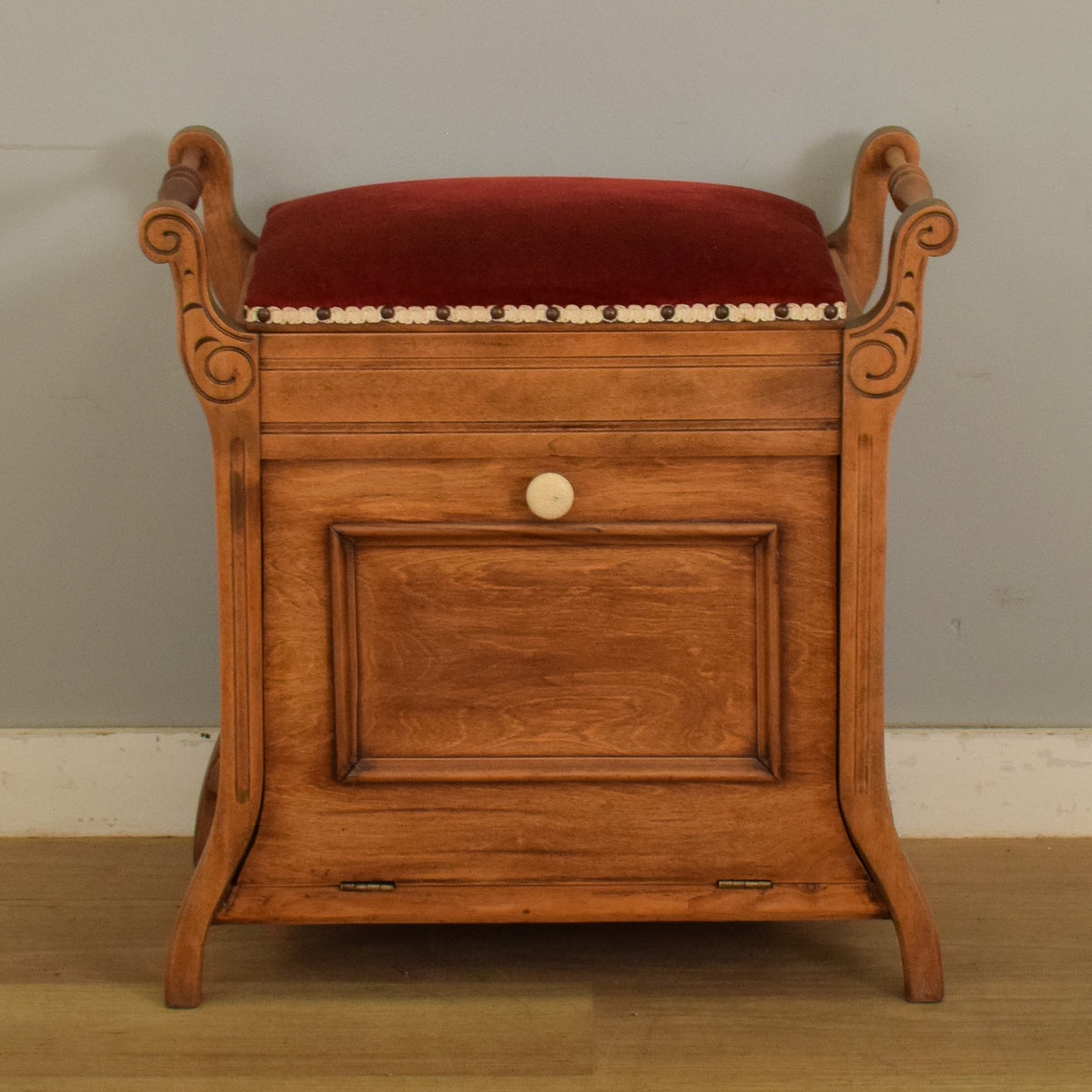 Restored Oak Piano Stool