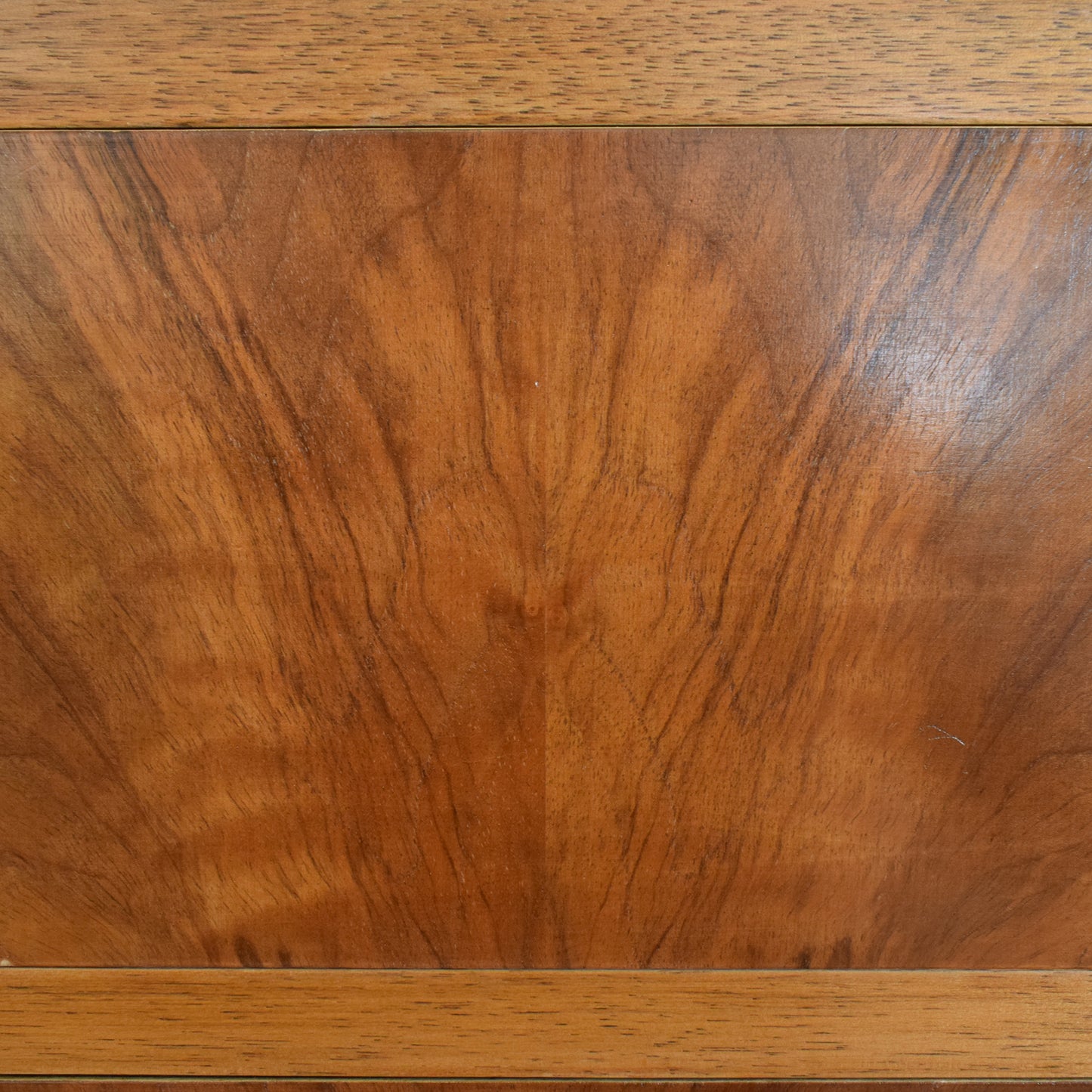 Walnut Veneer Chest Of Drawers