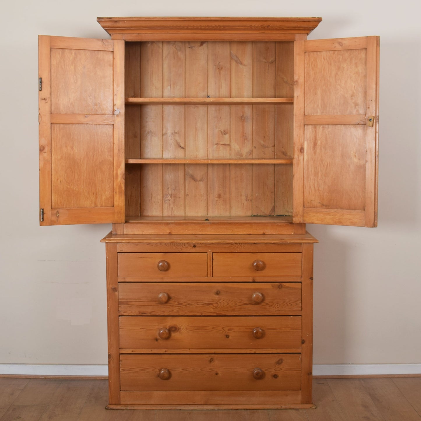 Pine Housekeeper's Cupboard Unit