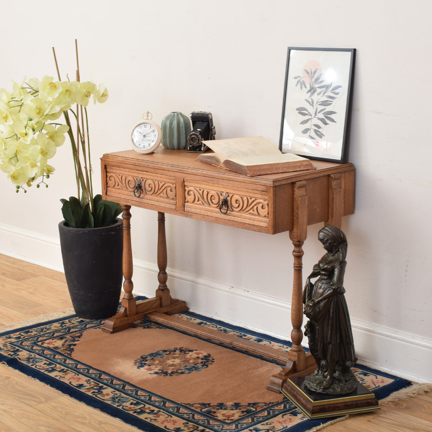 Oak Console Table
