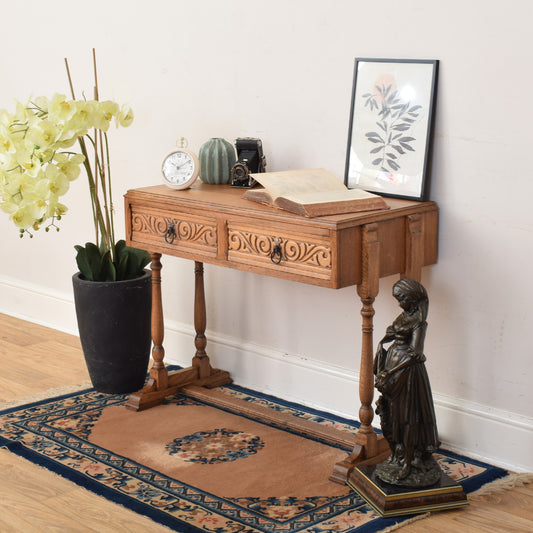 Oak Console Table