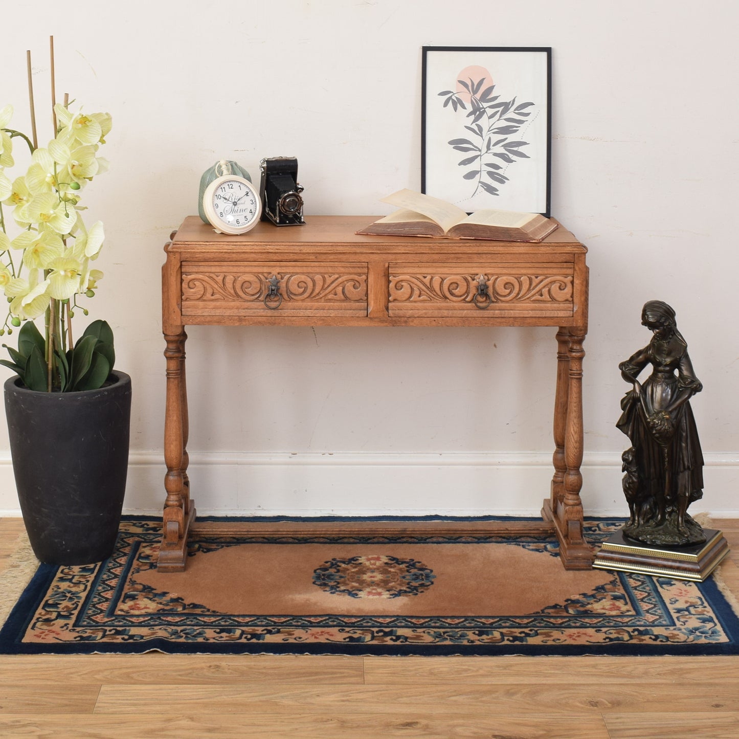 Oak Console Table