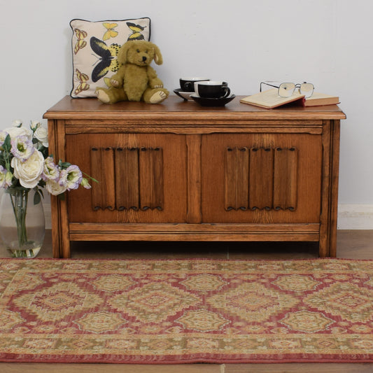 Oak Blanket Box