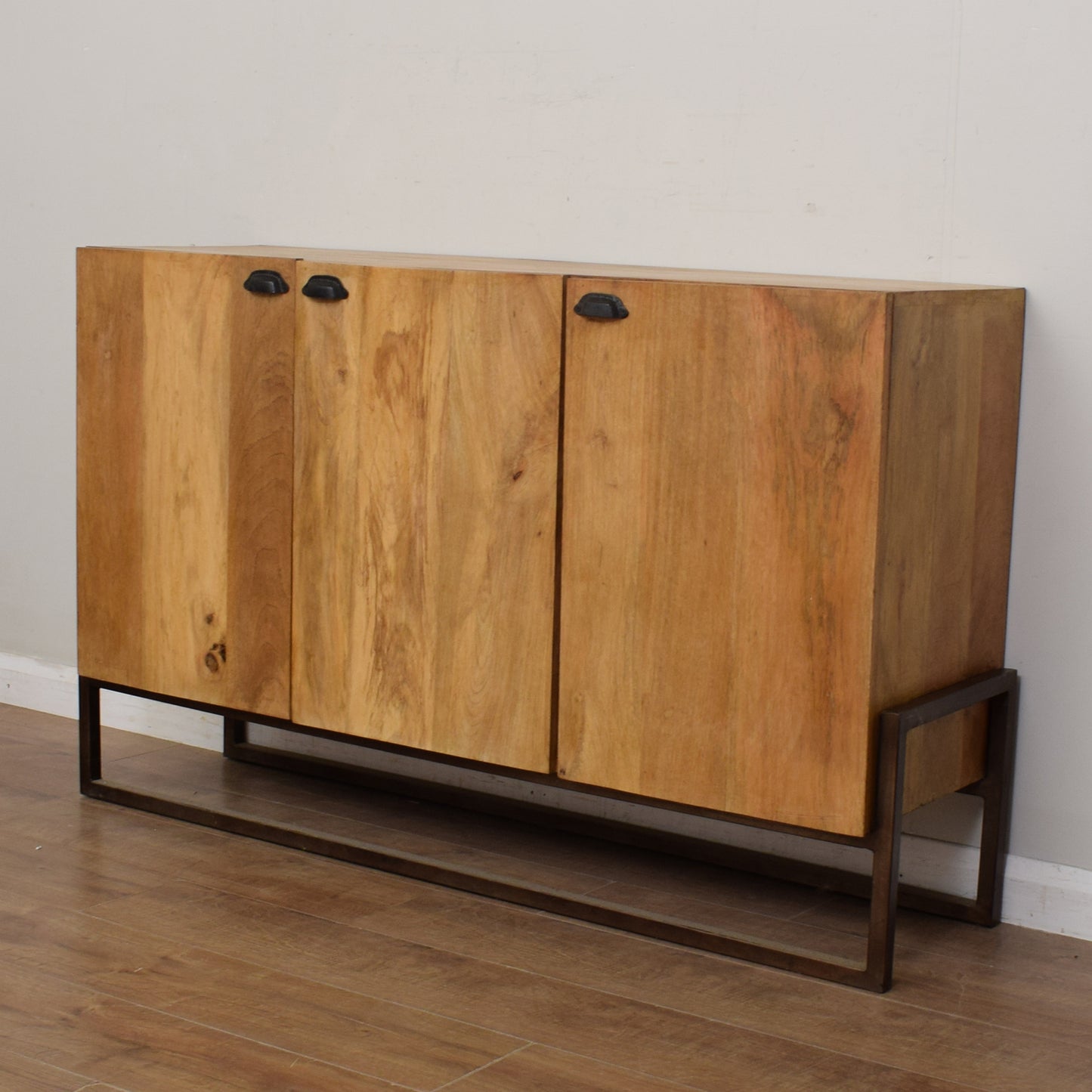 Mango Wood and Iron Sideboard