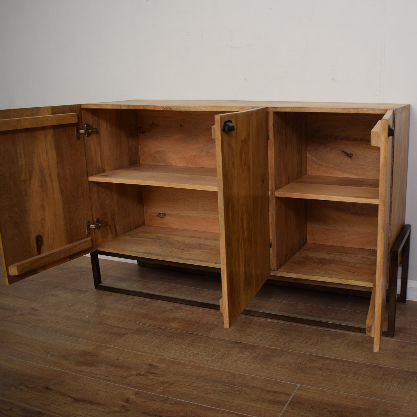 Mango Wood and Iron Sideboard