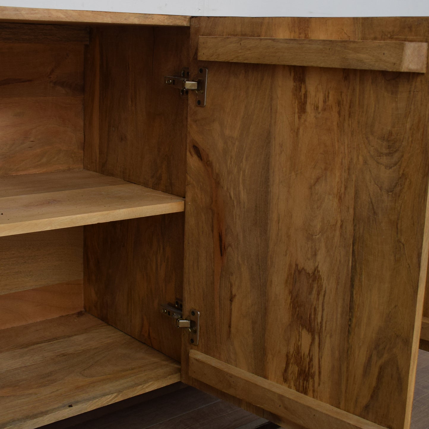 Mango Wood and Iron Sideboard