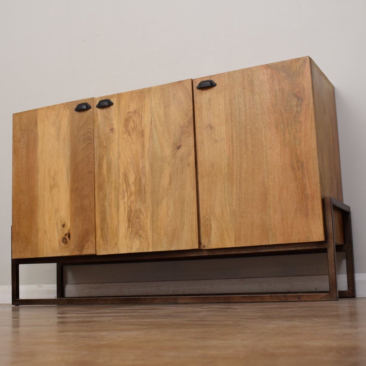 Mango Wood and Iron Sideboard