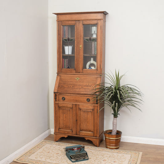 Restored Oak Bureau Bookcase