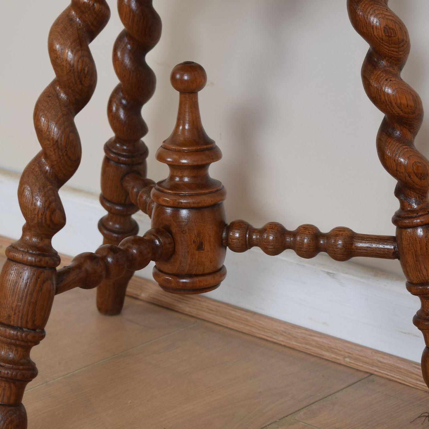 Carved Barley Twist Side Table