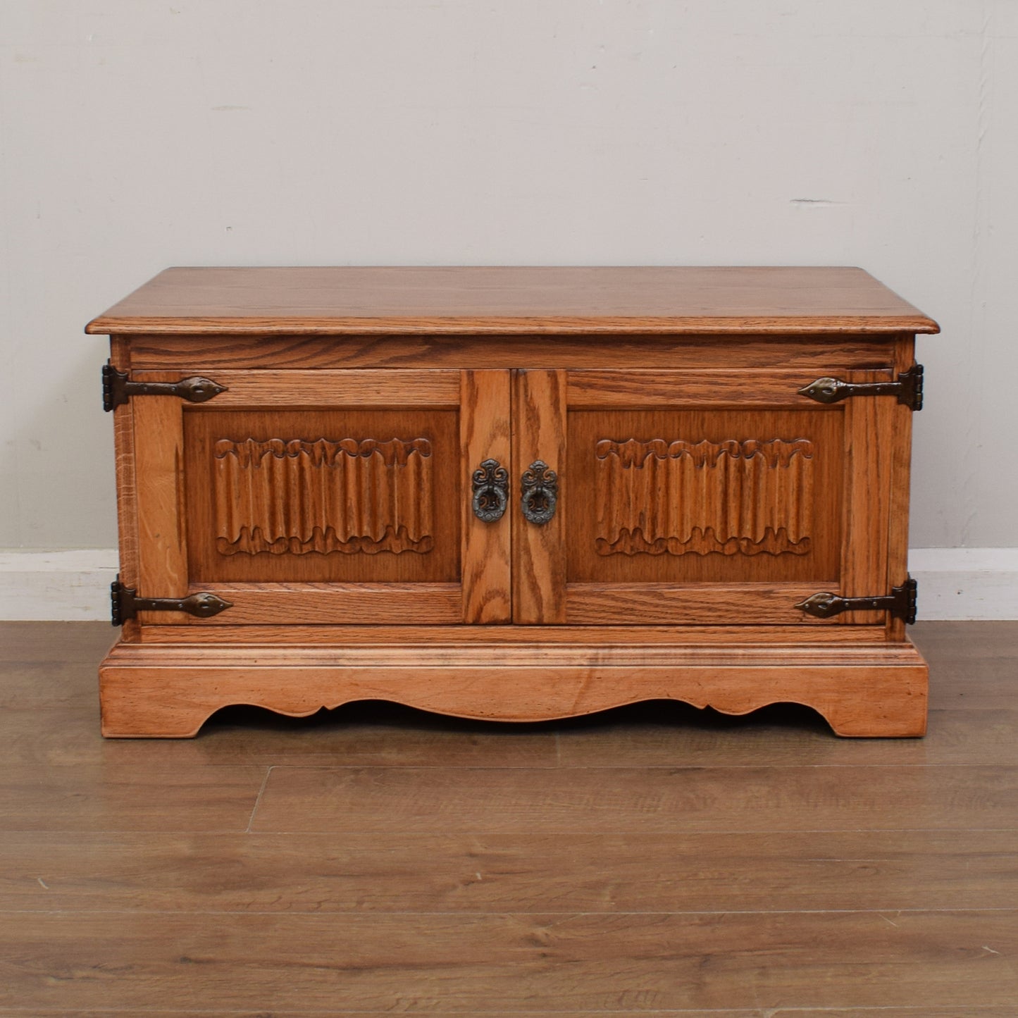 Restored Oak TV Cabinet