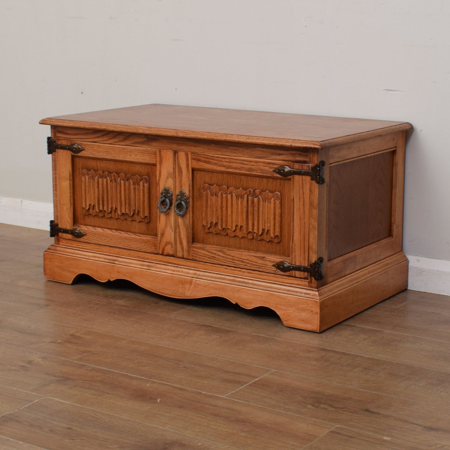 Restored Oak TV Cabinet