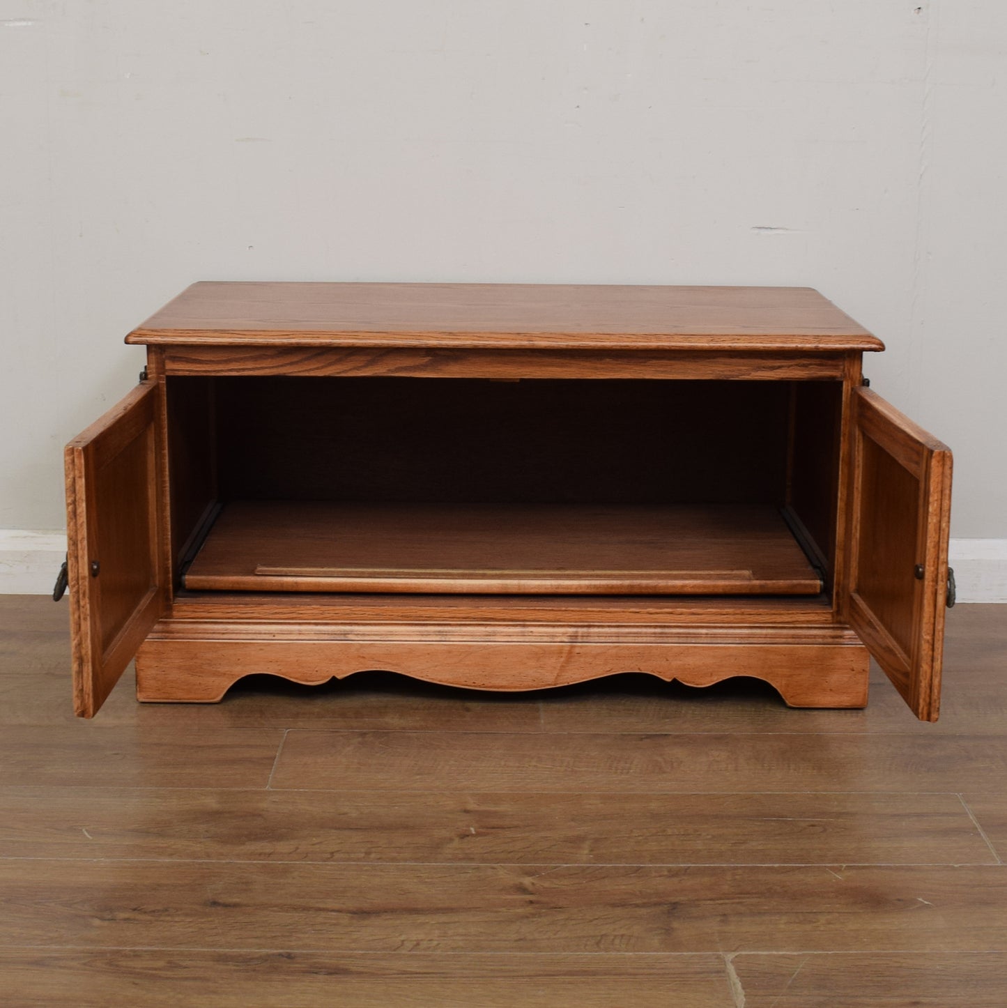 Restored Oak TV Cabinet