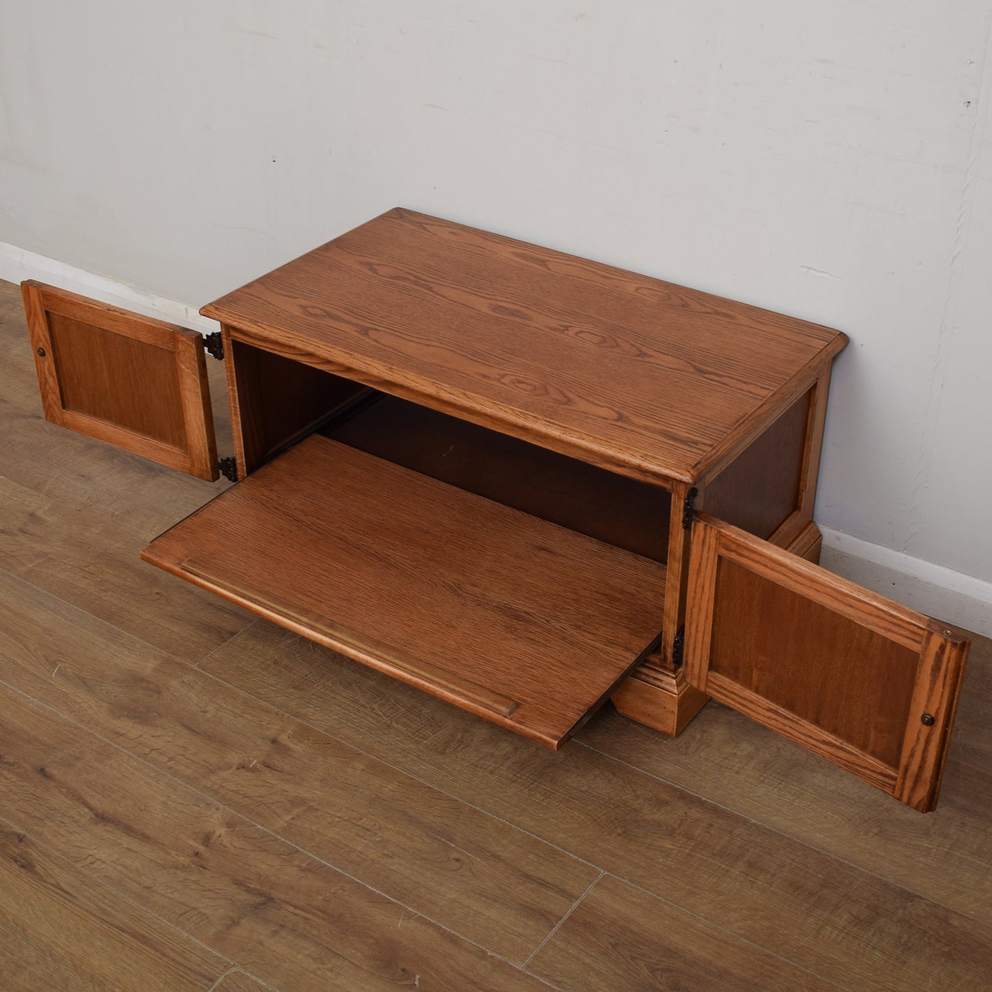 Restored Oak TV Cabinet