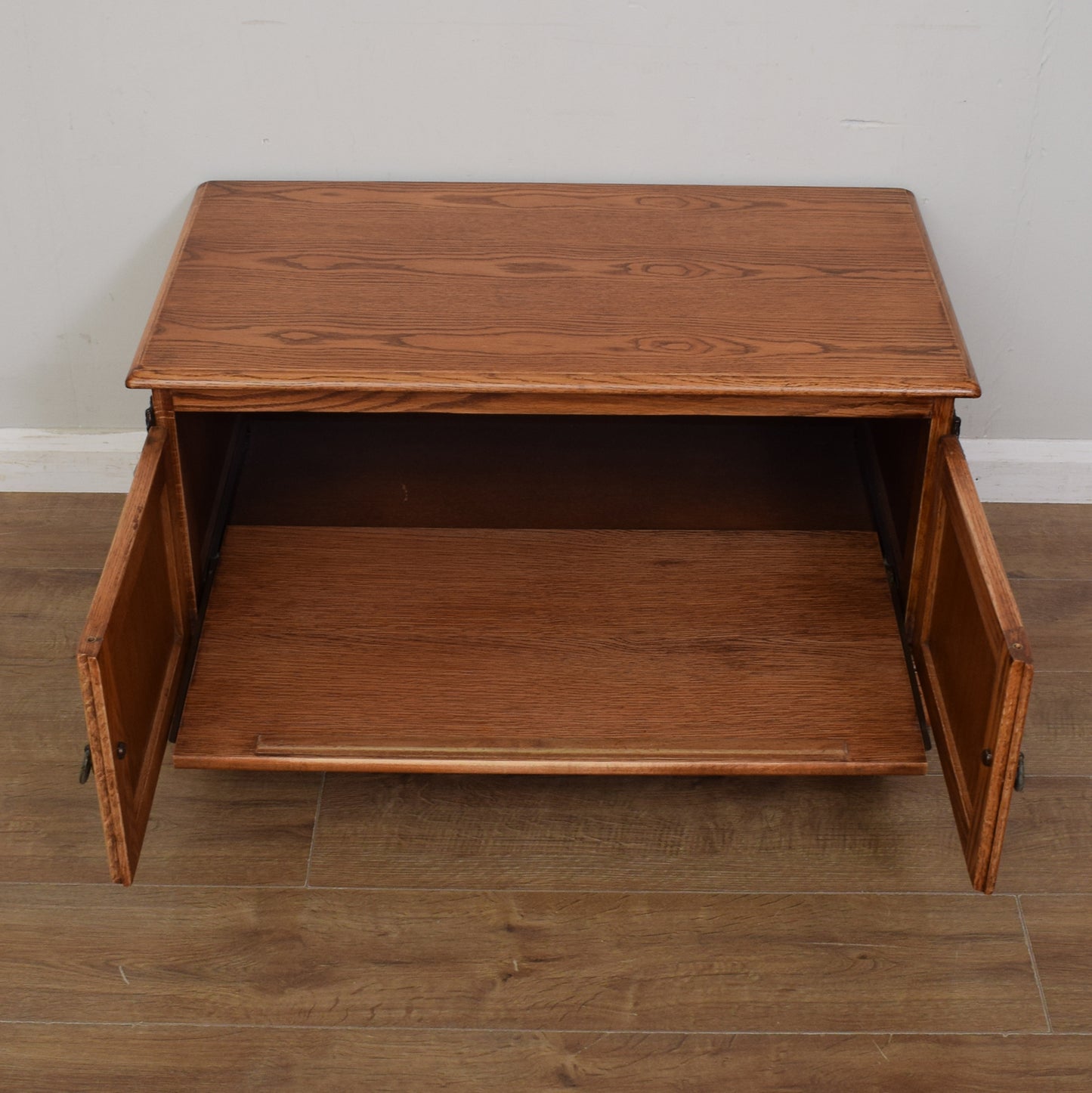 Restored Oak TV Cabinet