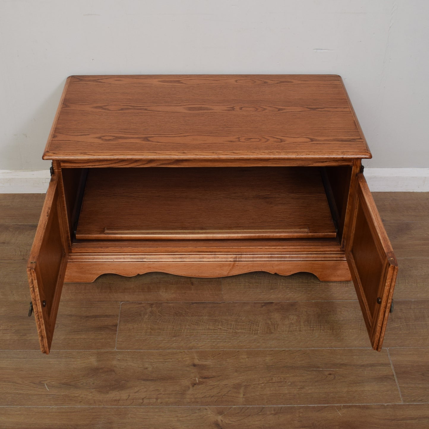 Restored Oak TV Cabinet