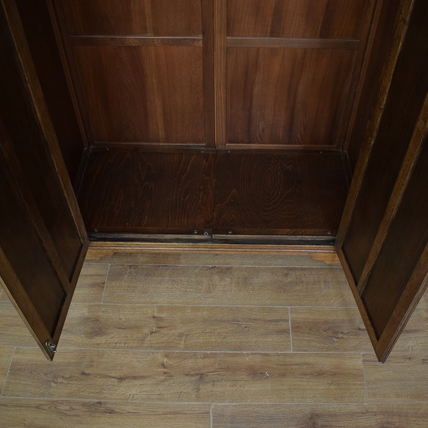 Restored Linenfold Oak Wardrobe