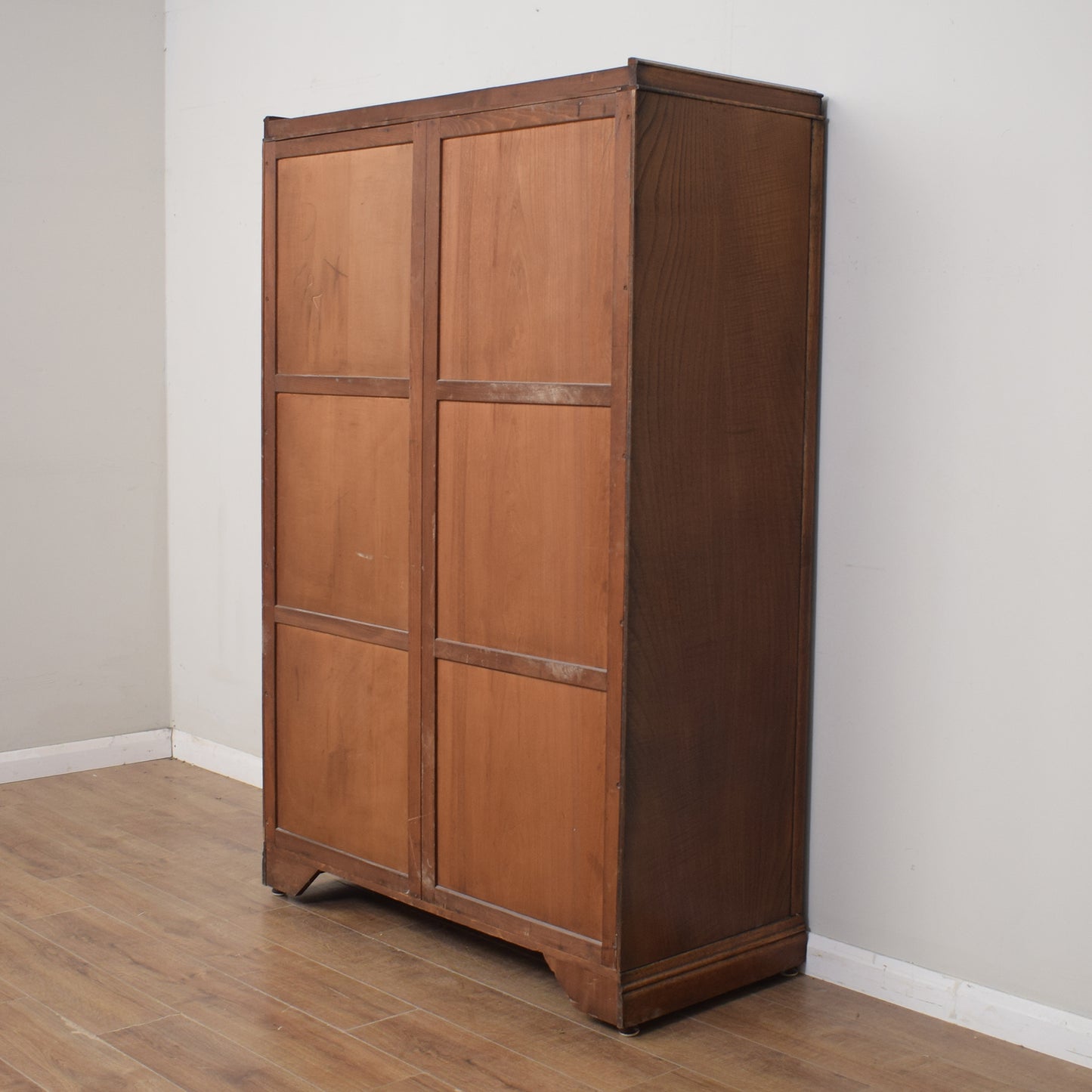 Restored Linenfold Oak Wardrobe