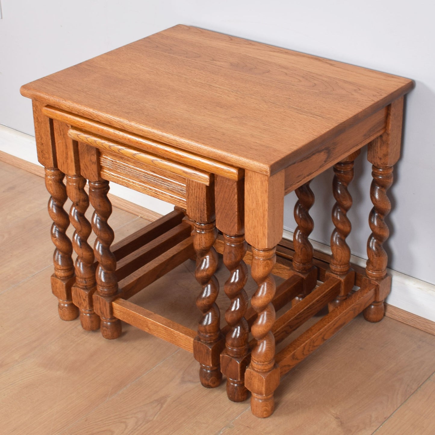 Barley Twist Nest of Three Tables