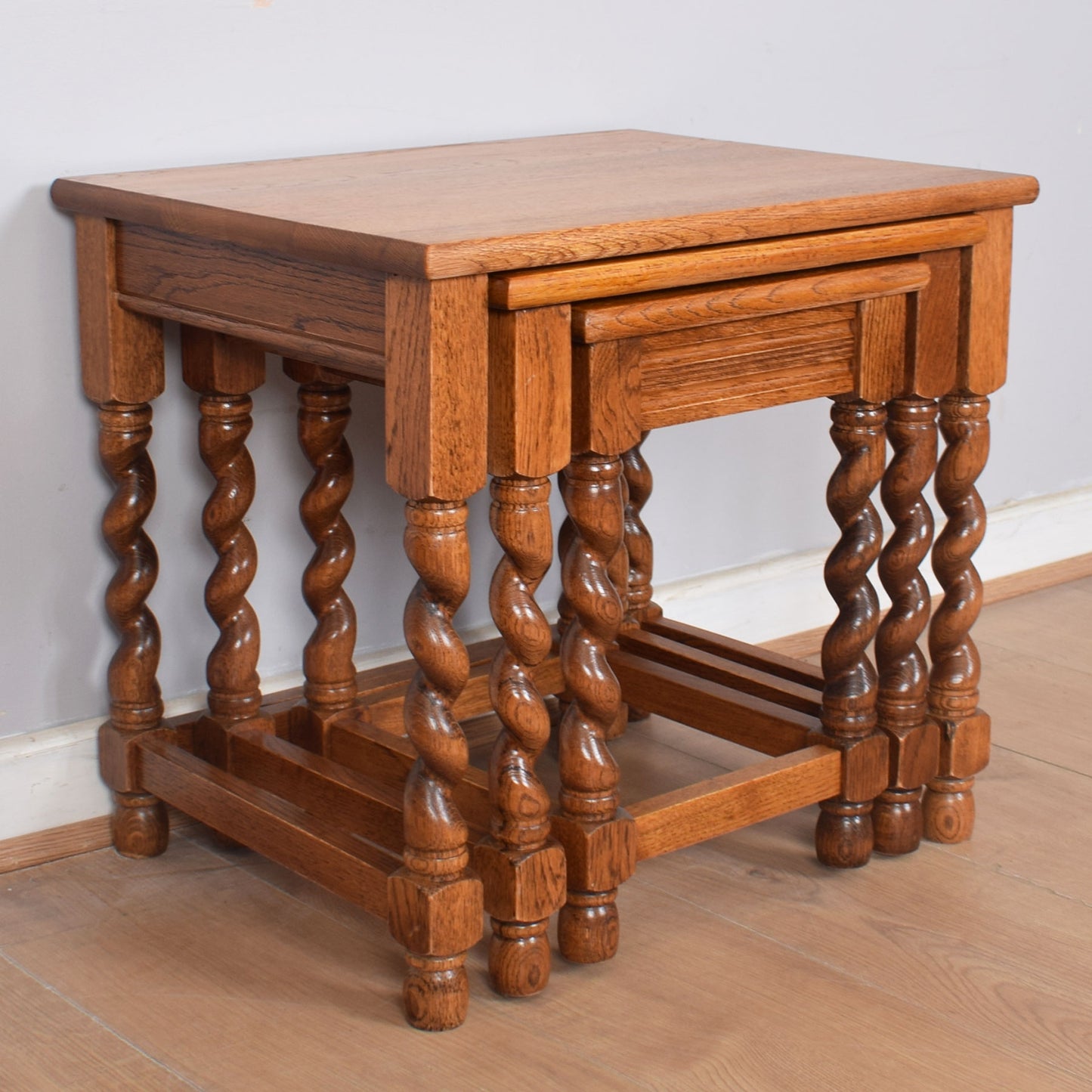 Barley Twist Nest of Three Tables