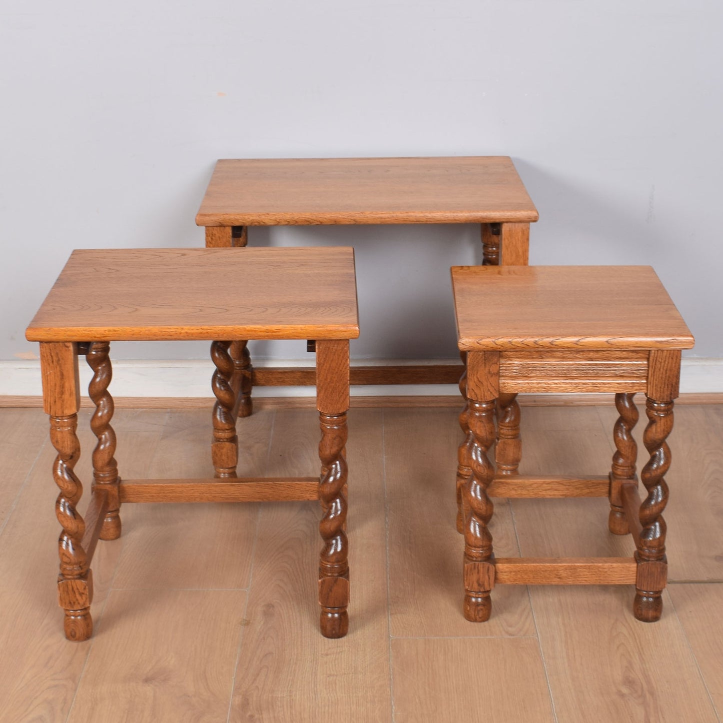 Barley Twist Nest of Three Tables