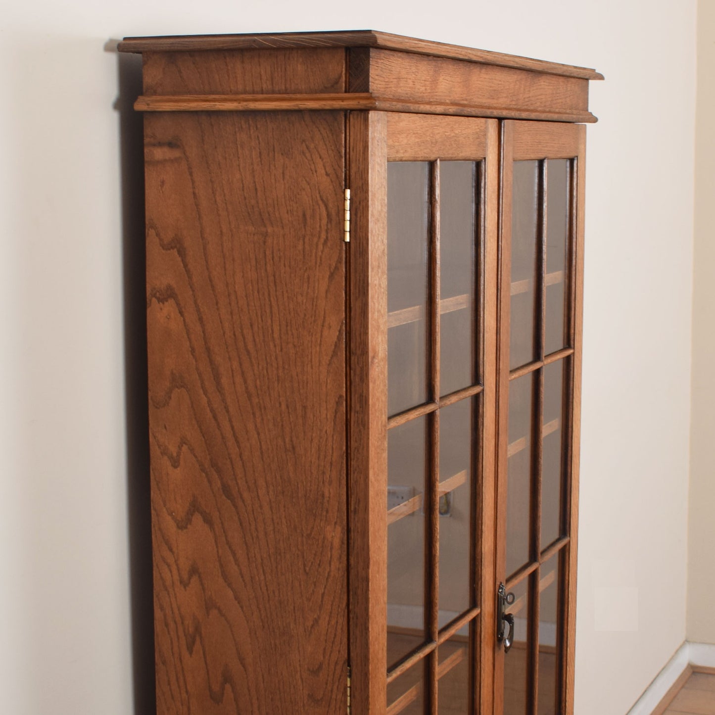 Glazed Oak Vintage Bookcase