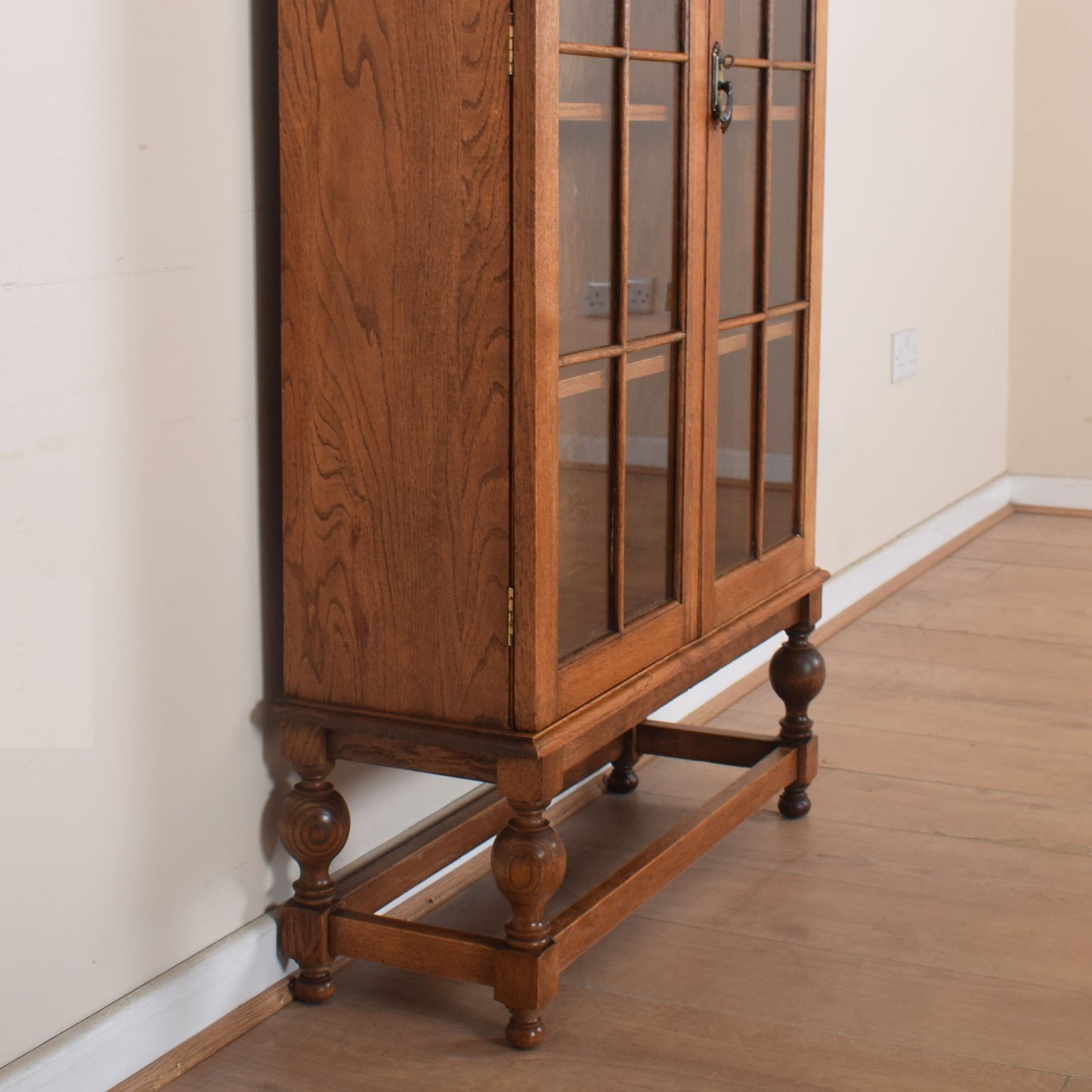 Glazed Oak Vintage Bookcase