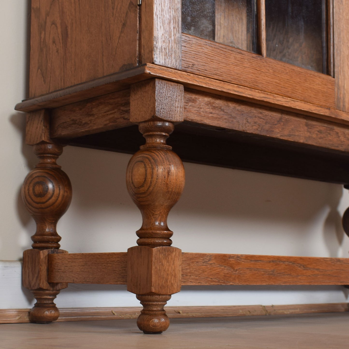 Glazed Oak Vintage Bookcase