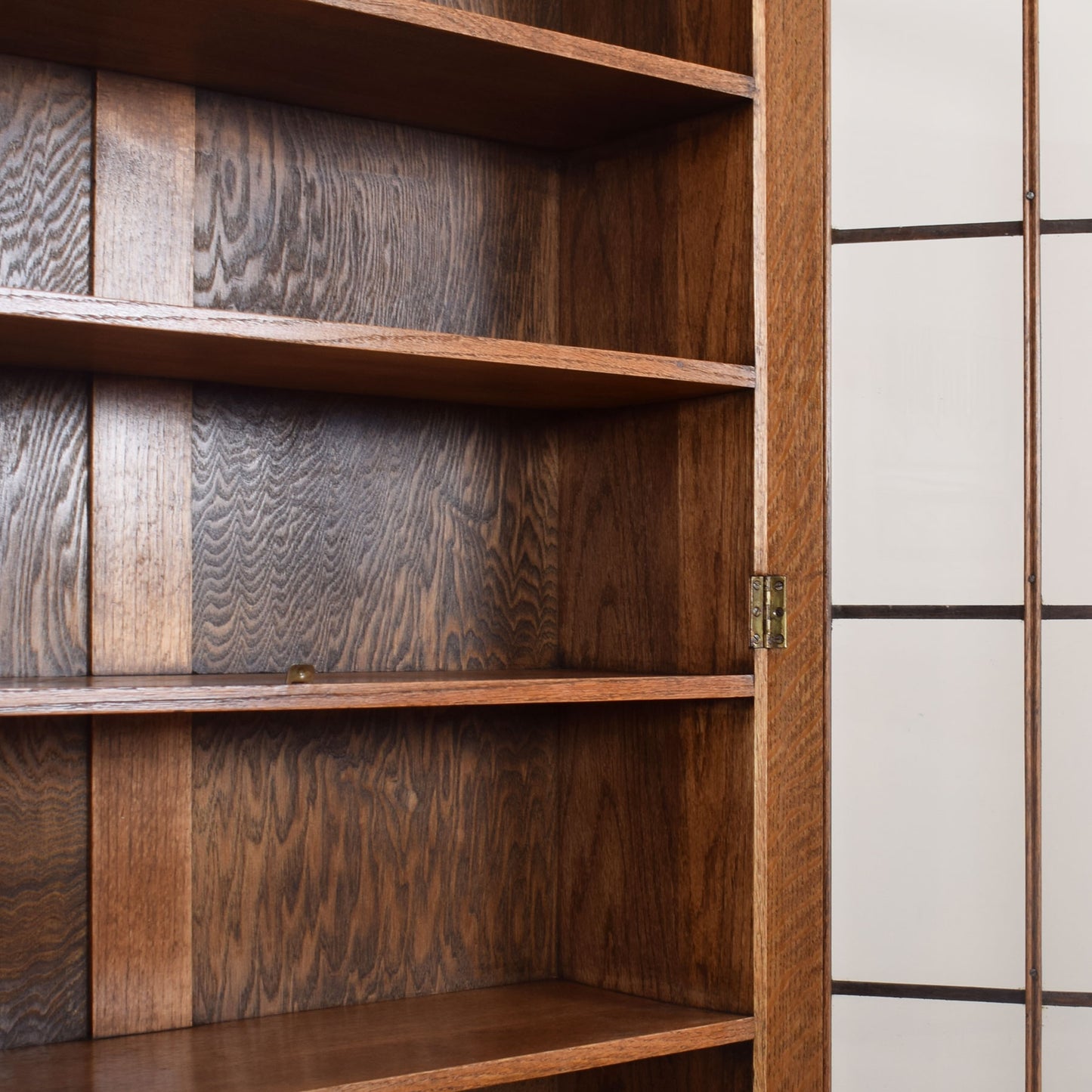 Glazed Oak Vintage Bookcase