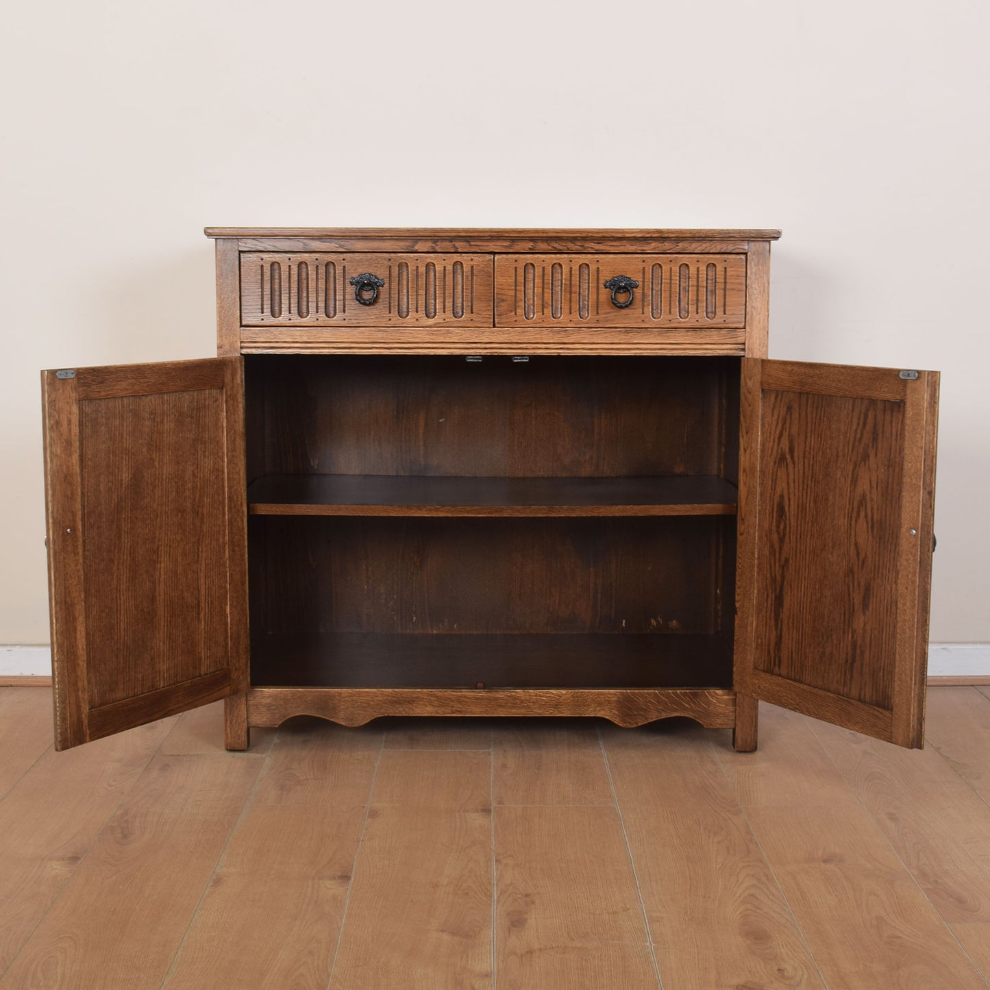 Oak Linenfold Sideboard