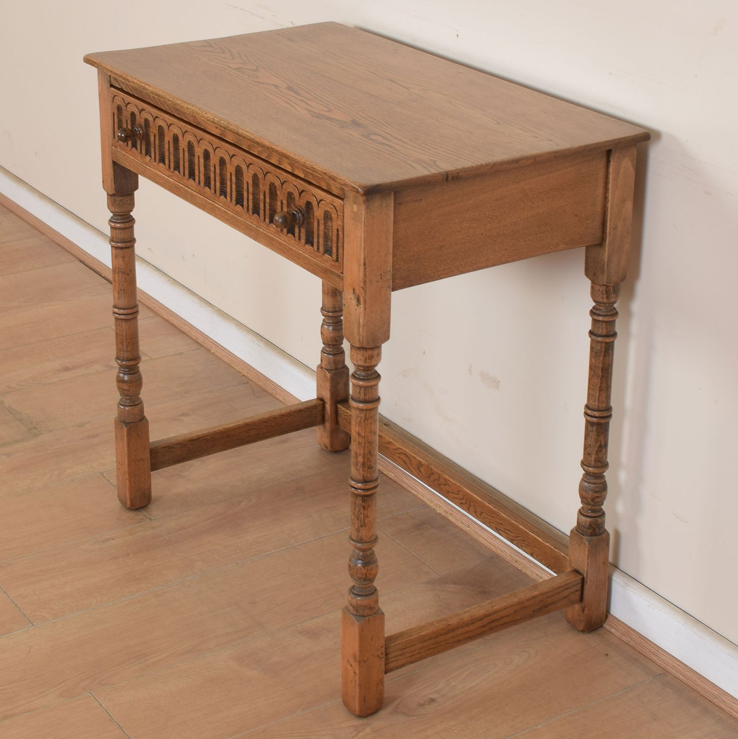 Vintage Oak Console Table