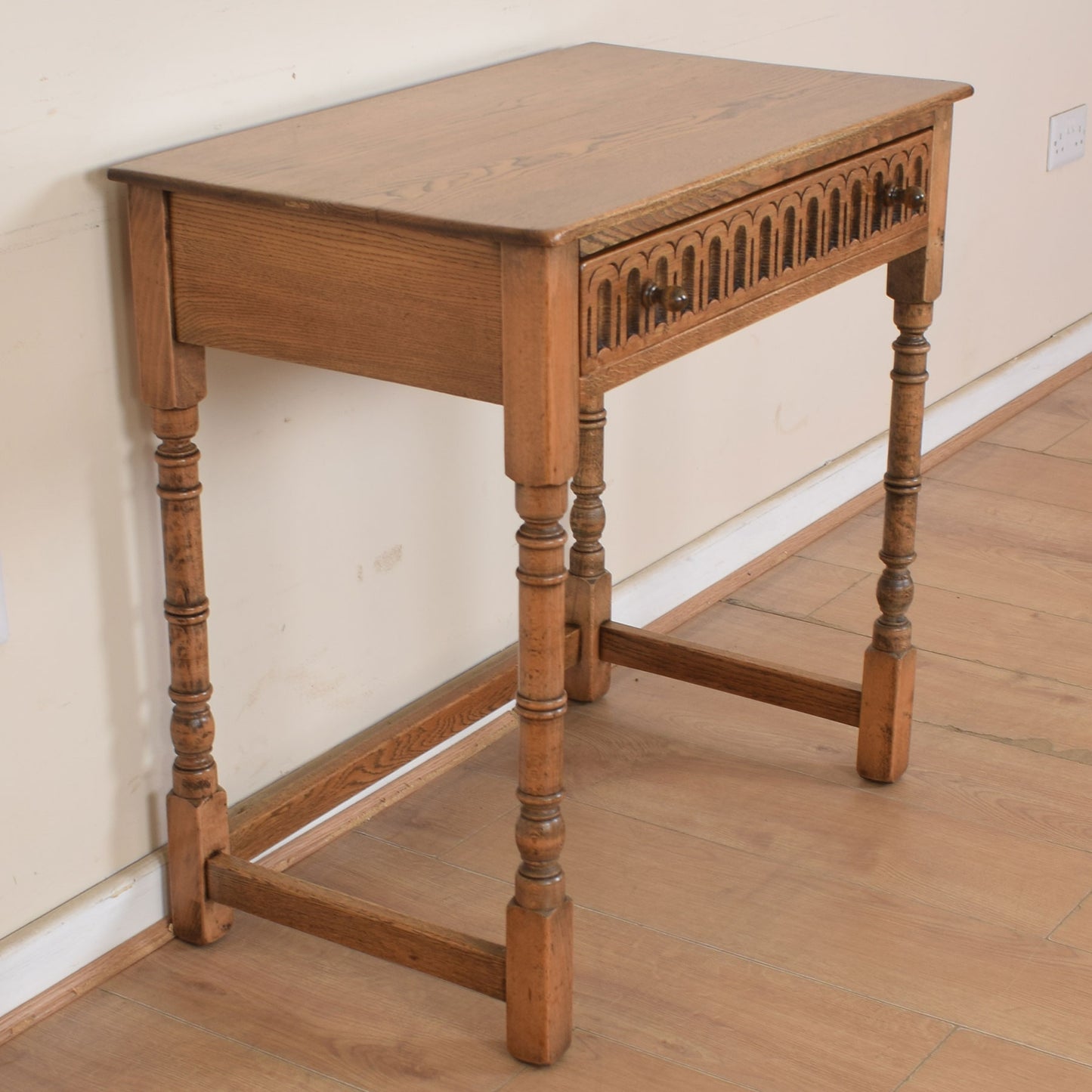 Vintage Oak Console Table